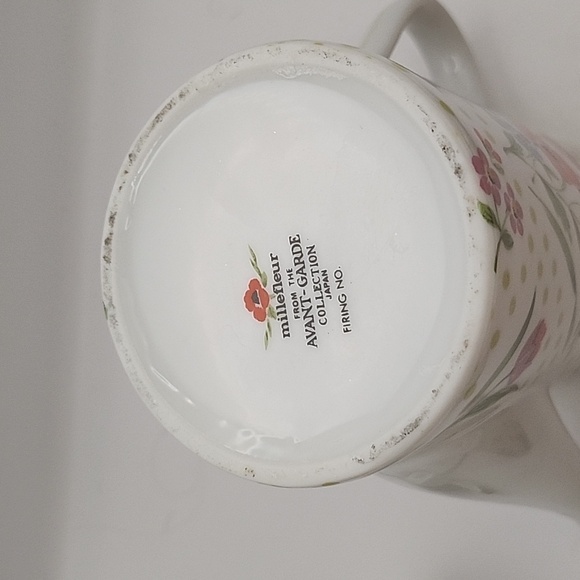 Vintage MilleFleur Avant Garde Coffee Pot and Cream & sugar Made in Japan - Picture 10 of 14